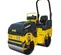Yellow Bomag Ride-on Double Smooth-drum Vibratory Roller