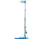 Blue and silver Genie 700-800 lbs. 19-20 ft. manual material lift