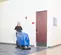 Blue Nilfisk Walk-Behind Floor Scrubber