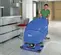 Blue Nilfisk Battery Powered 28 inch Walk-Behind Floor Scrubber