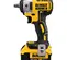 Yellow, black and gray DEWALT Impact Wrench, 3/8 in., Cordless Electric Powered