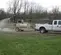 Beige and black FINNCORP Hydroseeder