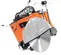 Orange and gray Husqvarna Self-propelled Walk-behind Concrete Saw