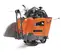 Orange and gray Husqvarna Self-propelled Walk-behind Concrete Saw