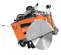 Orange Husqvarna Walk-Behind Concrete Saw
