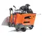 Orange Husqvarna Walk-Behind Concrete Saw