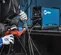 Blue and black MILLERELEC Arc Welder, 200-Amp TIG Inverter, Portable DC, Electric Powered