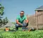 Orange, black, white and silver STIHL Brush Cutter, Gas Powered