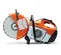 Orange and white Stihl 12 inch concrete cut-off saw