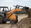 Orange and black Case landscape loader