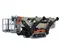 Beige and orange JLG Boom