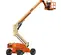 Orange and beige JLG telescopic boom lift