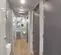 Interior of a Satellite 10-Station Restroom Trailer with 4 Sinks