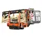 Beige and orange JLG Boom