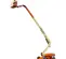 Orange JLG articulating boom lift