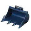 Black 18" Tooth Bucket Attachment for Mini Excavator