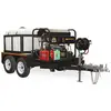 White and black MiTM 3,500 psi towable pressure washer