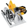 Yellow, gray and black DEWALT Circular Saw, 7-1/4 in., Electric Powered