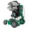 Green and black and silver GREENLEE Pipe Bender, 1/2 in. to 2 in., Electric Powered, Programmable