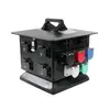 Black, red, white, blue and celadon LEX 100 Amp Edison Cable Feeder Panel 