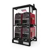 Black and red LINCOLN Welder, 350 amp, 4-pack Multi-operator