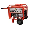 Red and silver MULTIQUIP 6,000-6,400 W Portable Generator, Gas