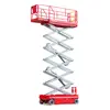 Red MEC electric scissor lift