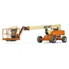 Orange JLG articulating boom lift