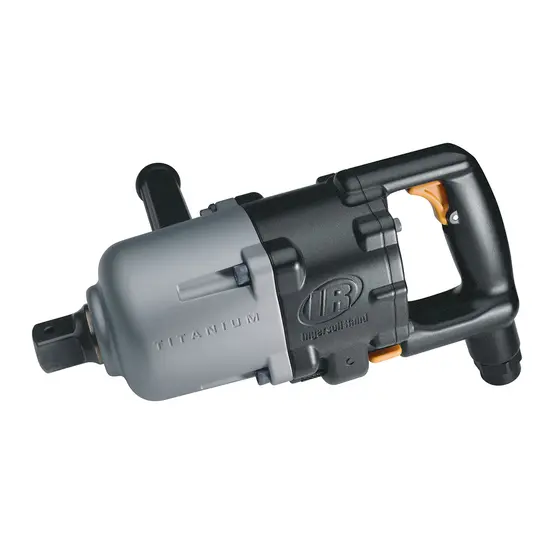 Silver and black Ingersoll Rand 1 inch drive Air Impact Wrench with a d-handle