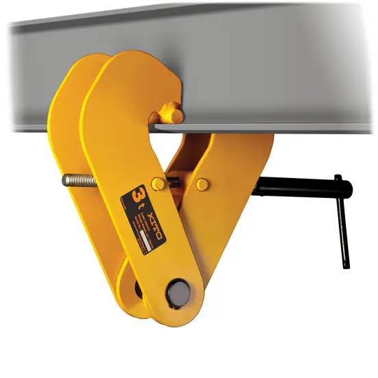Yellow Kito Hoist Beam Clamp