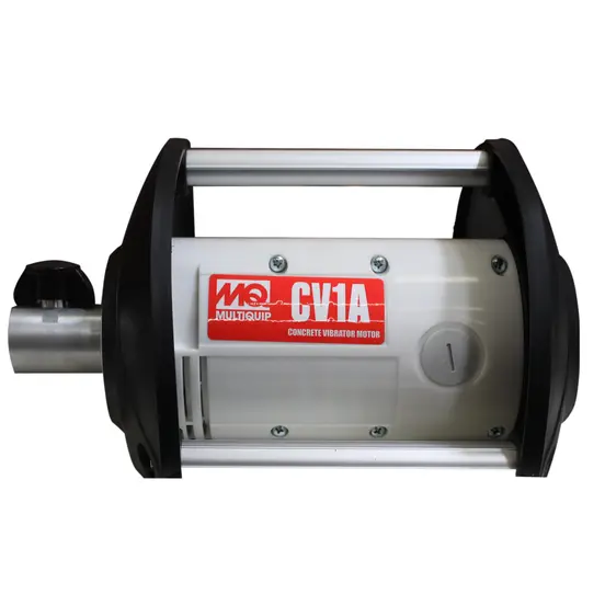 White and black MULTIQUIP Concrete Vibrator, 1 HP, Electric Powered