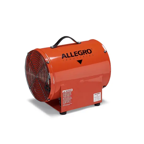 Red ALLEGRO Axial Blower, 12 in., Explosion Proof, Electric-powered