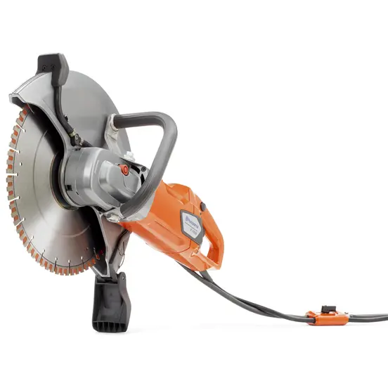 Orange Husqvarna 14 inch electric Concrete Cut-off Saw