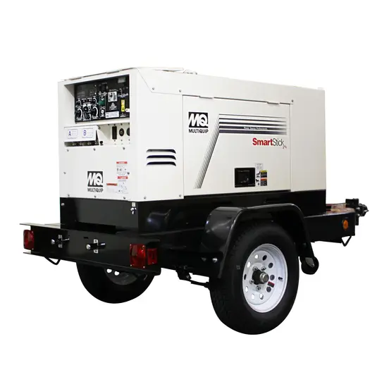 White and black MULITIQUIP Dual Operator Arc Welder, 400 Amp, Diesel Powered