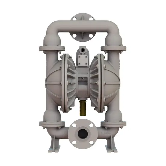 Gray VERSAMATIC Air-operated Double-diaphragm Pump, 2 in., Stainless