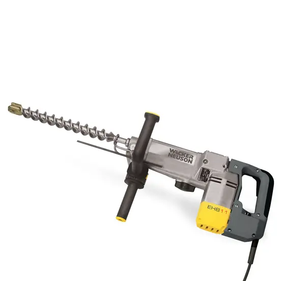 Silver and yellow Wacker Neuson electric Rotary Hammer Drill