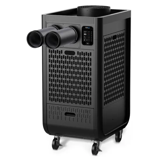 Black DENSO 1-ton Portable Air Conditioner, 13,200 BTU, 115V, Electric Powered