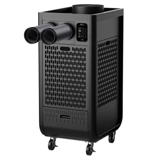 Black DENSO 1.5-ton Portable Air Conditioner, 18,000 BTU, 115V