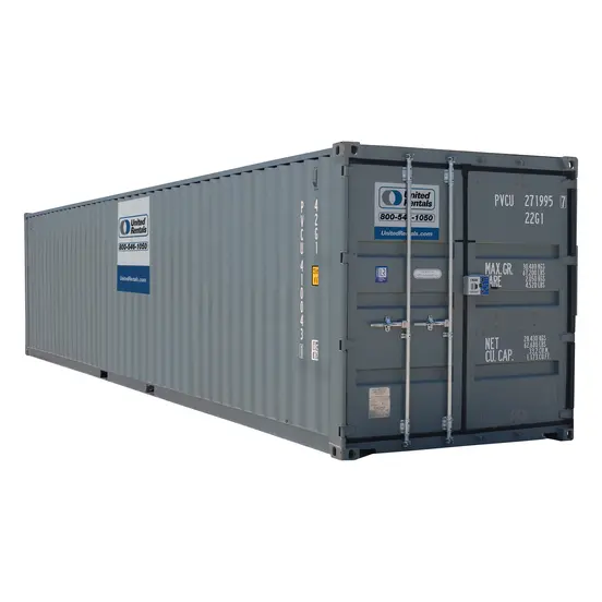 Gray 40 ft. by 8 ft. by 8.5 ft. Storage Container