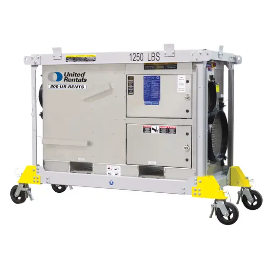 Beige GENERIC 1,000-2,400 CFM Portable Desiccant Dehumidifier, 158 GPD