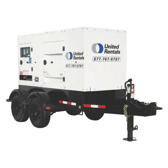 White 100kW Towable Diesel Generator