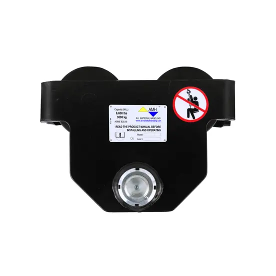 Black AMH Beam Trolley, 3 Ton